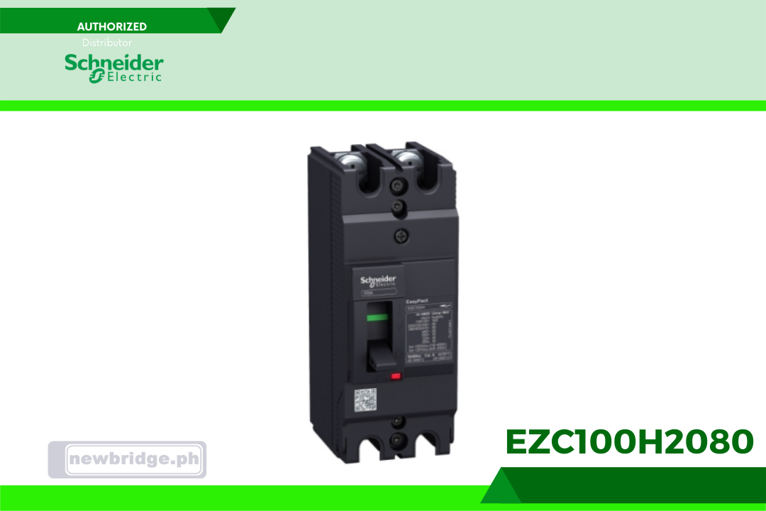 EZC100H2080 - Moulded Case Circuit breaker 2Poles 80amps