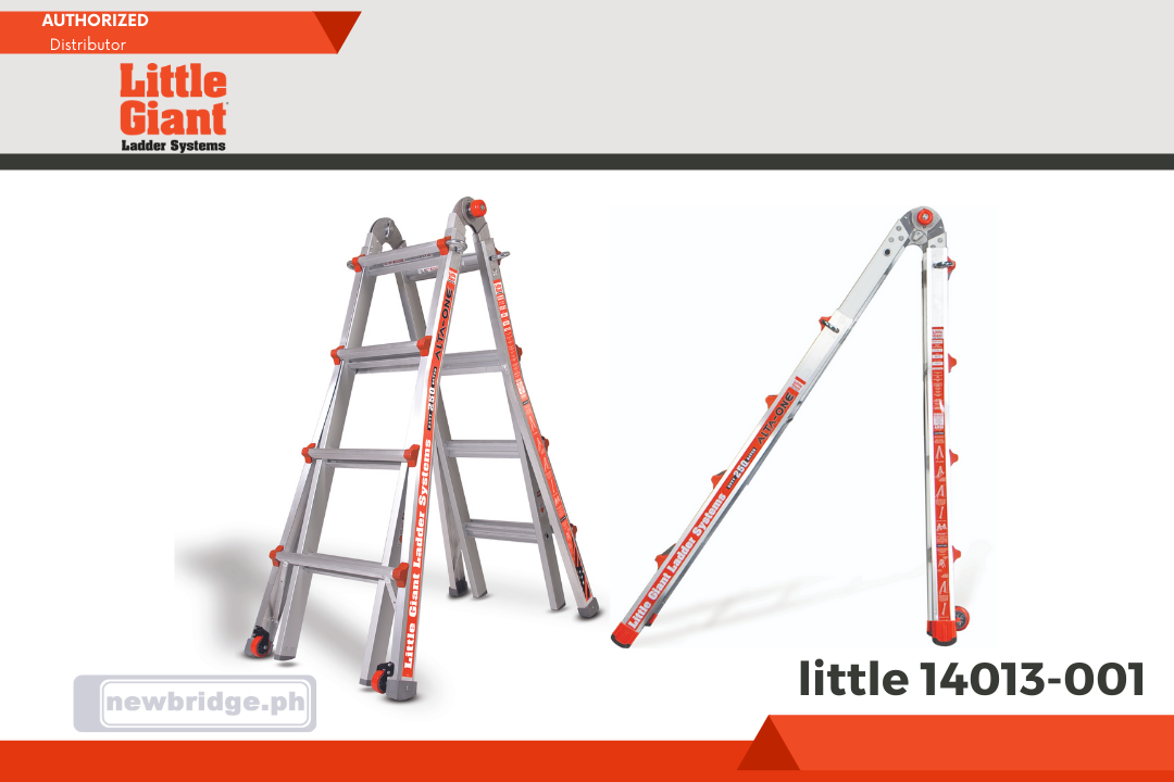 14013-001 ALTA-ONE ALTA-ONE, Model 17 - ANSI Type I - 250 lb Rated, Aluminum Articulated Extendable Ladder