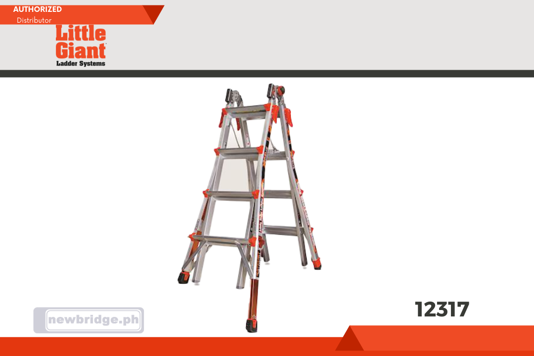 12317 XTREME XTREME, Model 17 - ANSI Type IA - 300 lb Rated, Aluminum Articulated Extendable Ladder with Trestle Brackets