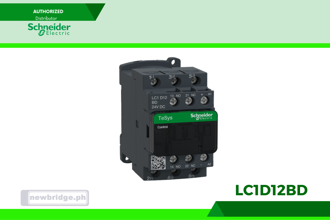 TeSys Deca contactor - 3P(3 NO) - AC-3/AC-3e - <= 440 V 12 A - 24 V DC coil