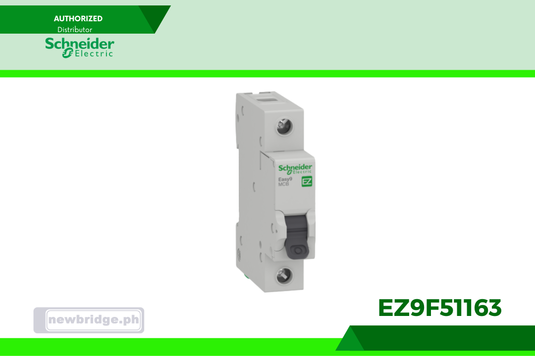 EZ9F51163 - Miniature Circuit Breaker, Easy9, 1P, 63 A, C curve, 10000 A