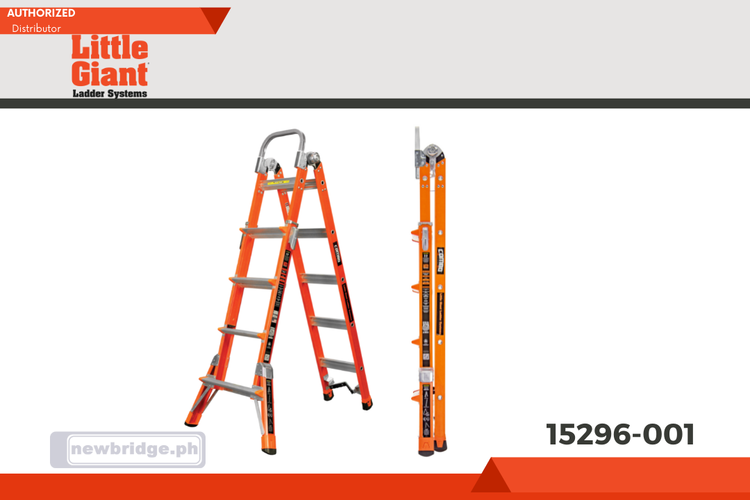 15296-001 COMBO SXE COMBO SXE, Model 13 - ANSI Type IAA - 375 lb Rated, Fiberglass Articulated Extendable Ladder with V-Rung