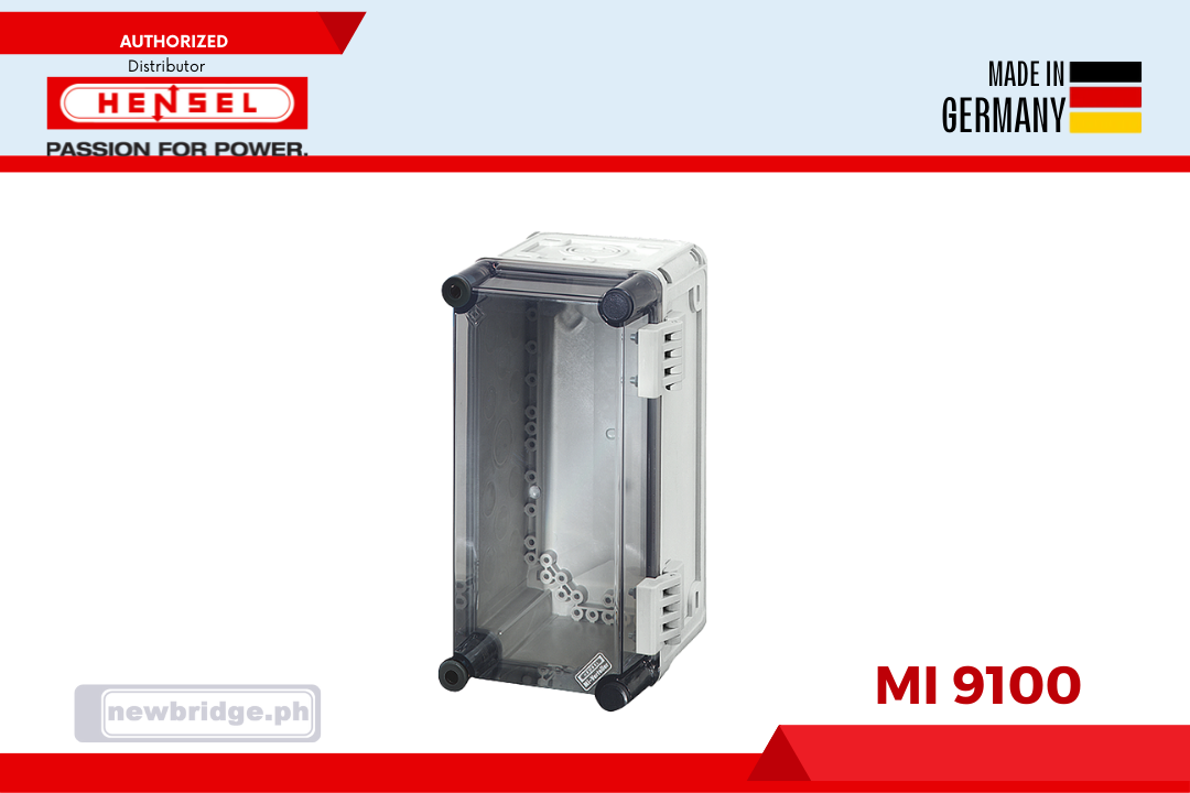 Mi 9100 Empty boxes with hinged lid, transparent IP65