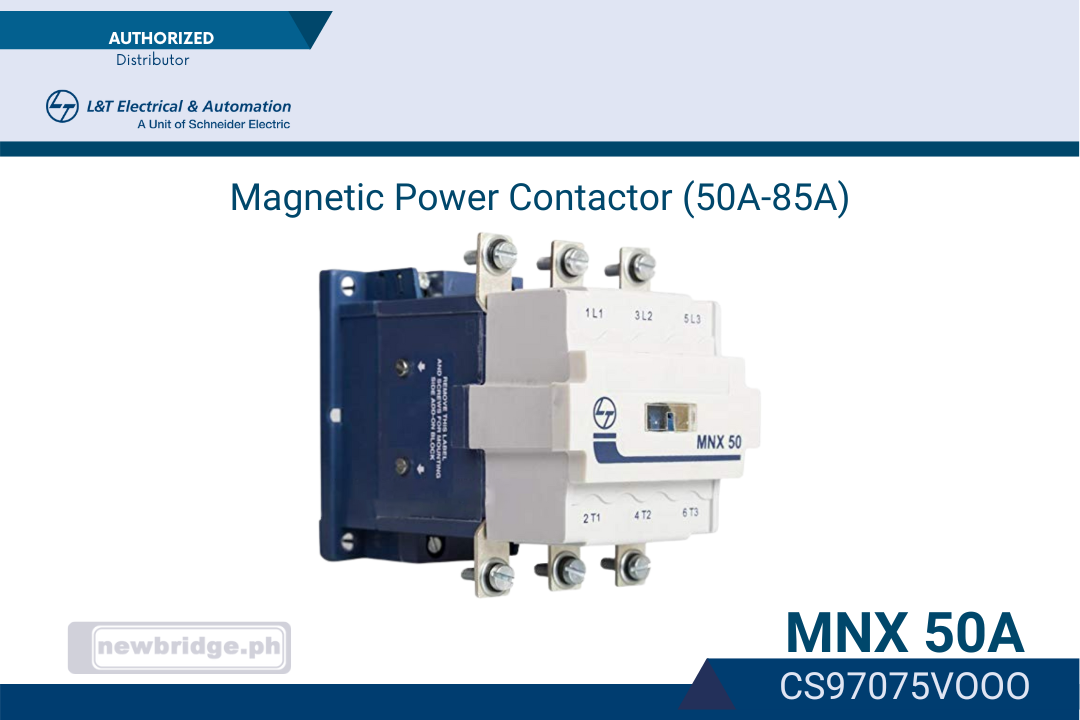 MNX 50A CONTACTOR 220V, 60Hz. -L&T a unit of Schneider Electric
