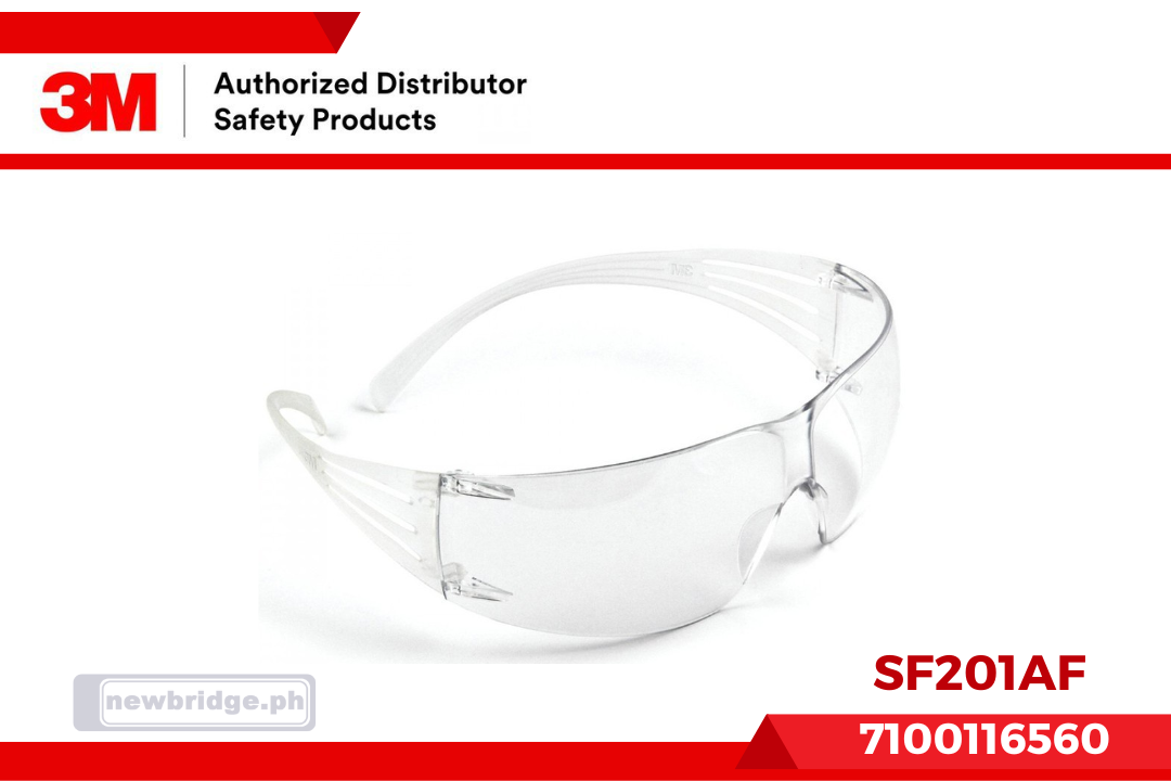 SF201AF, 3M™ SecureFit™ Safety Glasses, Clear Lens