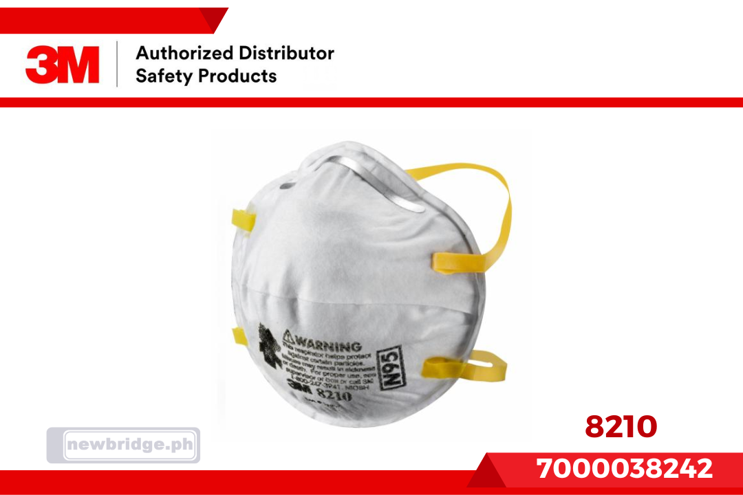 3M™ Particulate Respirator 8210, N95, 3M ID 7000038242