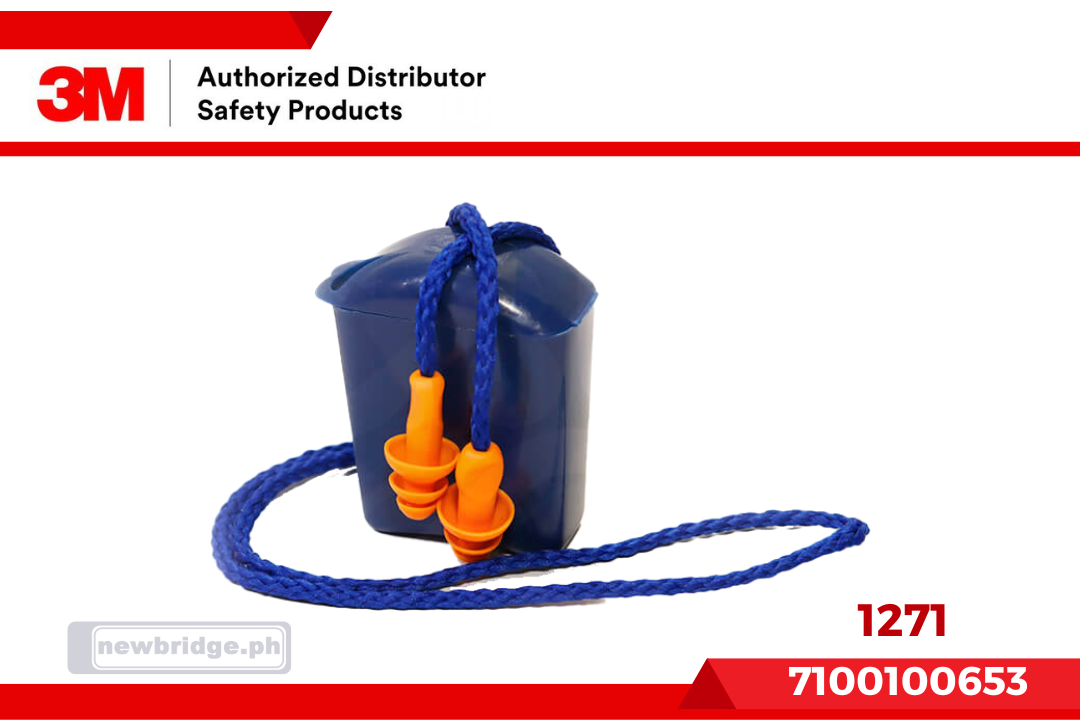1271 3M™ Reusable Ear Plug, Corded, With Case, 7100100653