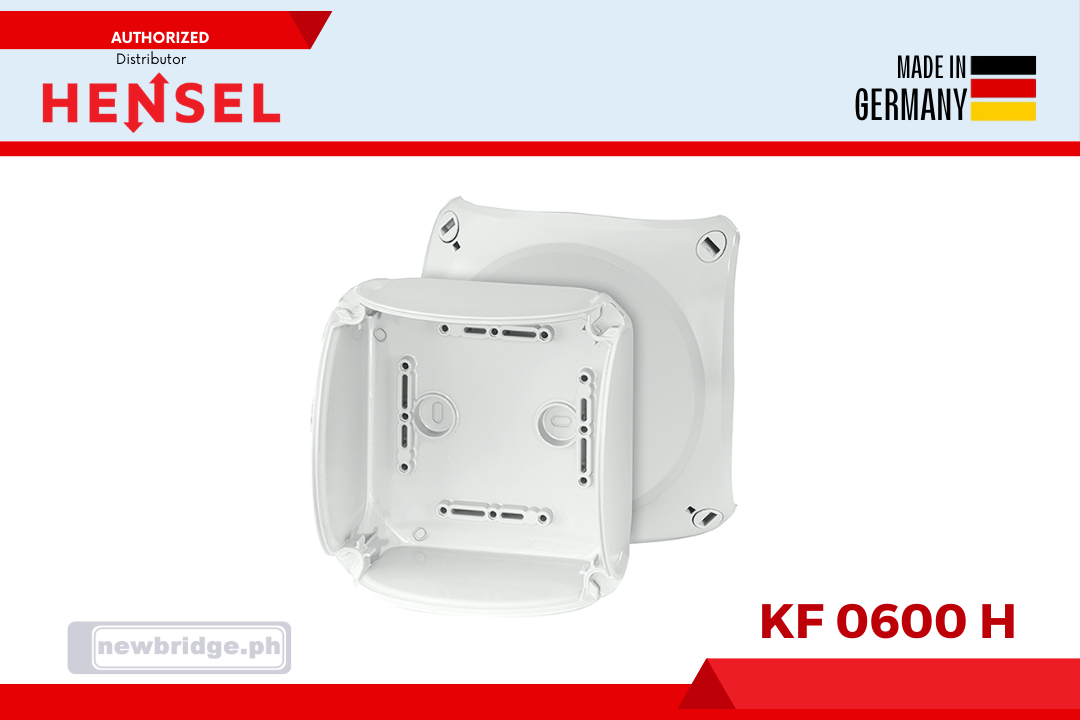 KF 0600 H Cable junction box ”Weatherproof“ for outdoor installation, box walls without knockouts