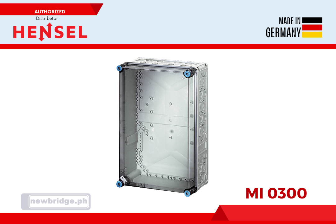 Mi 0300 Empty boxes with transparent lid (polycarbonate) IP65